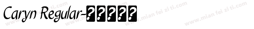 Caryn Regular字体转换